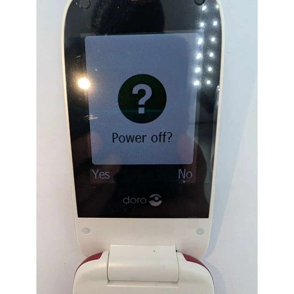 Doro PhoneEasy 626 Consumer Cellular Burgandy Like New in Box w Charger & Cords